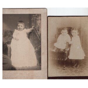 Antique Photographs Victorian Cabinet Cards Children Wall Art Room Decor